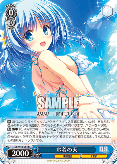 Weiss Schwarz DS/W46-051 R Ame in Swimsuits