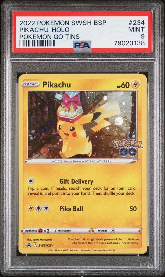 2022 Pokemon Sword & Shield Promos Pikachu Cosmos Holo SWSH234 PSA 9 Mint